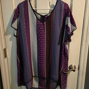 Eyeshadow Multicolor Striped Blouse